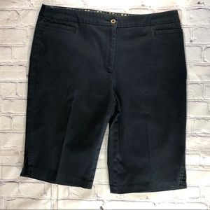 Claudia Ev Navy Blue Bermuda Shorts Size 12